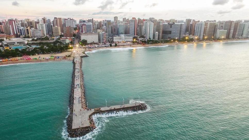 Flat Vista Mar No Meireles Na Beira Mar De Fortaleza 905 Exterior foto