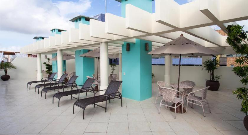 Flat Vista Mar No Meireles Na Beira Mar De Fortaleza 905 Exterior foto